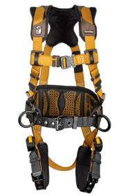 Construction Belted Full Body Harness, Tongue Buckle Leg Adjustment