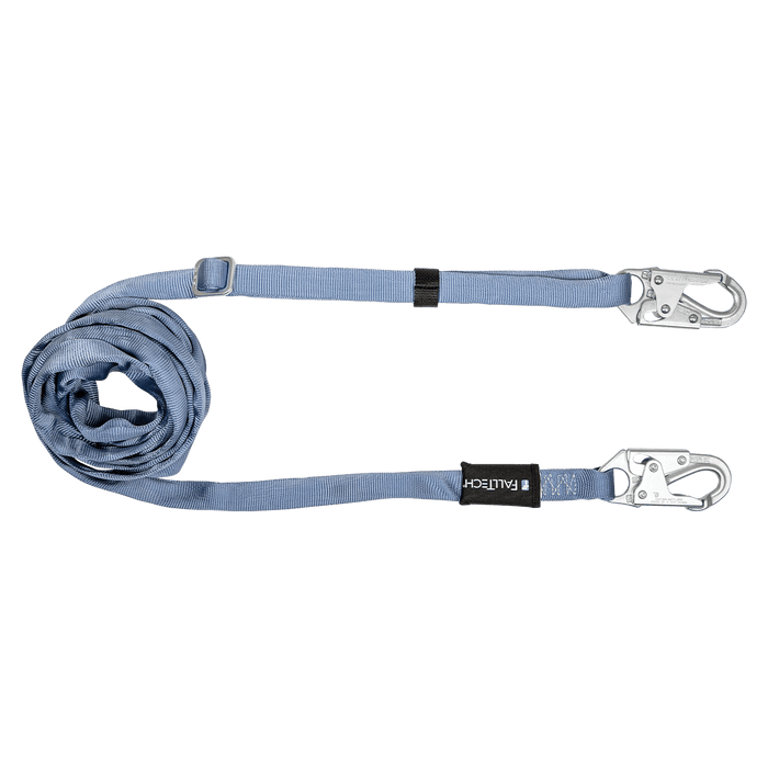 Cordón de sujeción de longitud ajustable de 11' a 20' con ganchos de presión de acero