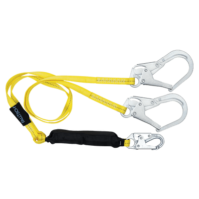 Línea de vida con absorción de energía FT Basic® de paquete blando de 6', doble pata con conectores de acero– – Ahora disponible en MTN Shop EE. UU.