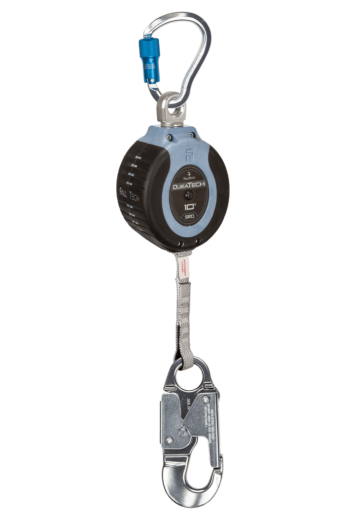 SRL DuraTech® Web de 10' con gancho de seguridad de aluminio, incluye mosquetón de anclaje de aluminio - CSA