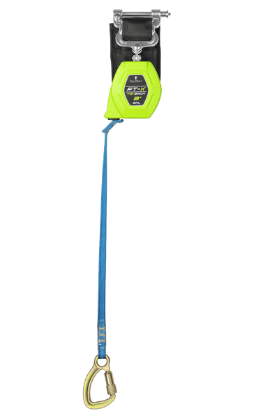 SRL personal Clase 1 con amarre web FT-X™ de 8', una sola pierna con mosquetón de acero de 5k
