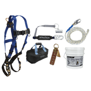 Roofer's Kit with Hinged Reusable Anchor