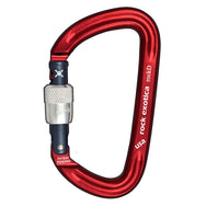 Mosquetón Rock Exotica rockD con cierre de rosca: el rockD es el mosquetón elegido cuando se busca la mayor resistencia en un marco de aluminio de tamaño estándar. – Ahora disponible en MTN Shop US.