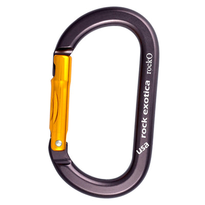 Rock Exotica rockO Non-Locking Carabiner– The non-locking gate mechanism serves a variety of functions as a general connector. – Now available at MTN Shop US.