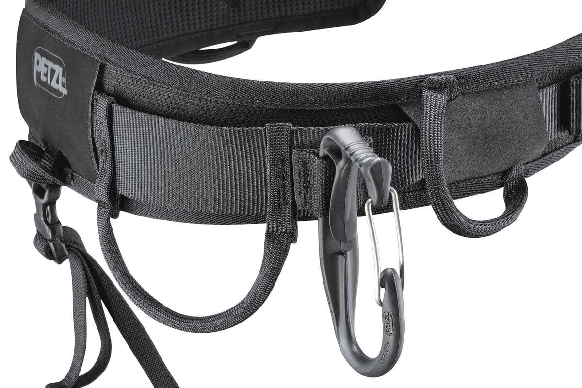 Arnés de asiento táctico Petzl ASPIC - Bucles flexibles para equipos