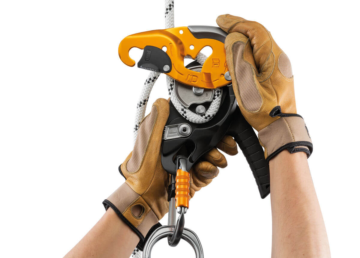 Dispositivo de descenso/aseguramiento Petzl I’D® S - Configuración del dispositivo