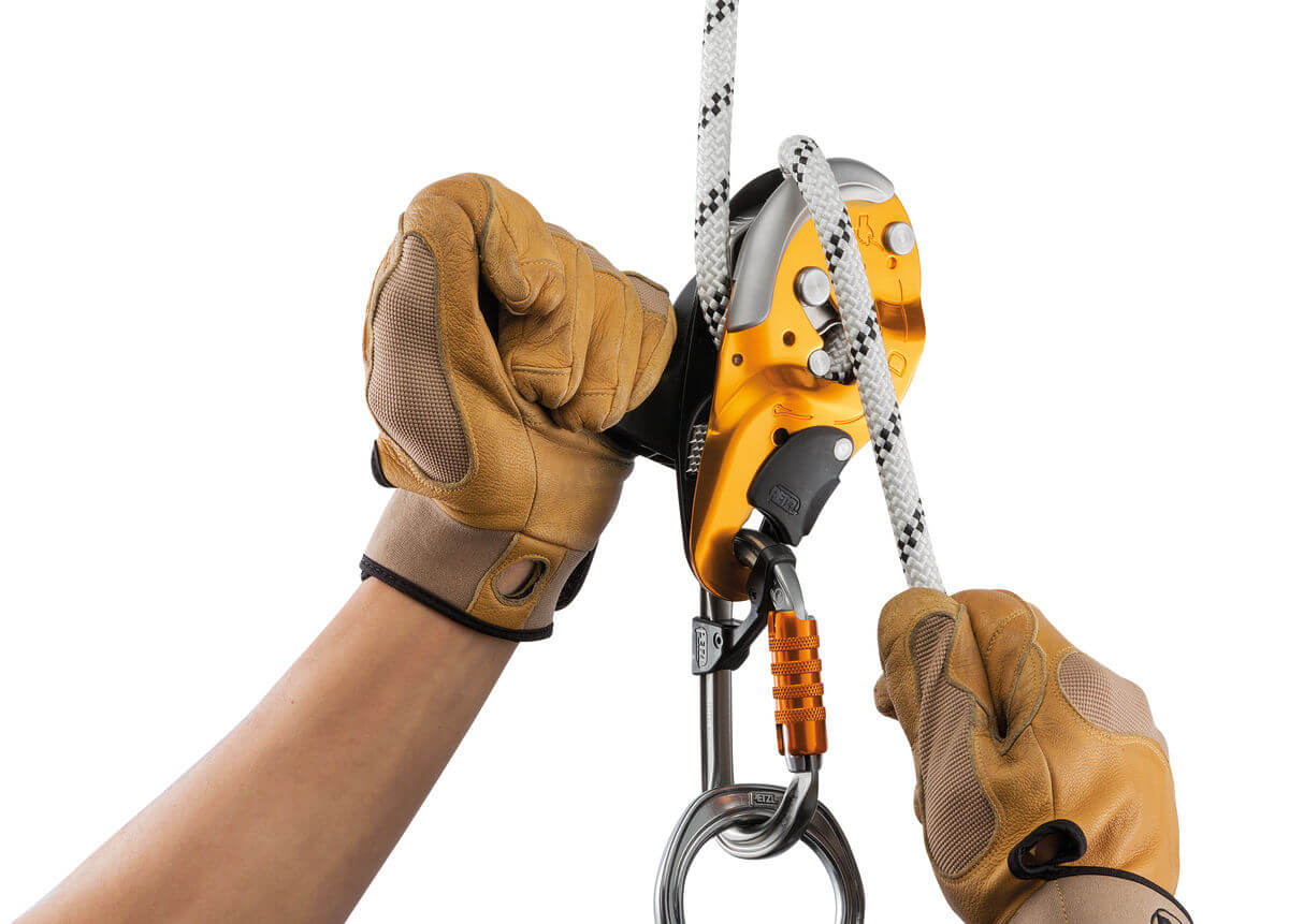 Dispositivo de descenso/aseguramiento Petzl I’D® S - Mango ergonómico