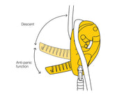 Dispositivo de descenso/aseguramiento Petzl I’D® S - Función antipánico