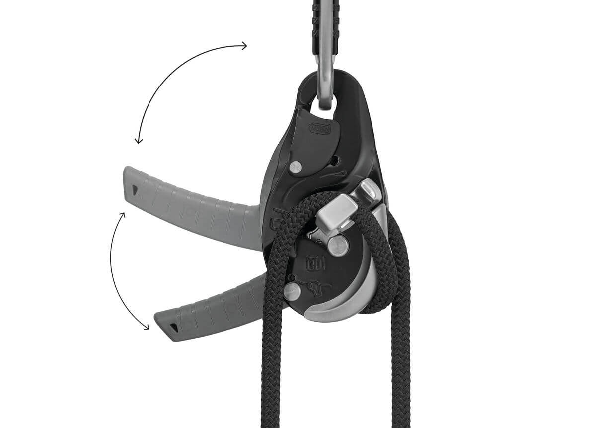 Petzl I’D® EVAC Descender/Belay Device (Black) - Anti-Panic Function - imagen 2
