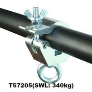 1.9''-2'' Diameter Doughty Eye Clamp (SWL: 750lbs; Silver) - MTN Shop 