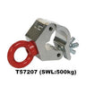 1.9''-2'' Diameter Doughty Eye Clamp(SWL: 1102.3lbs; Silver) - MTN Shop 
