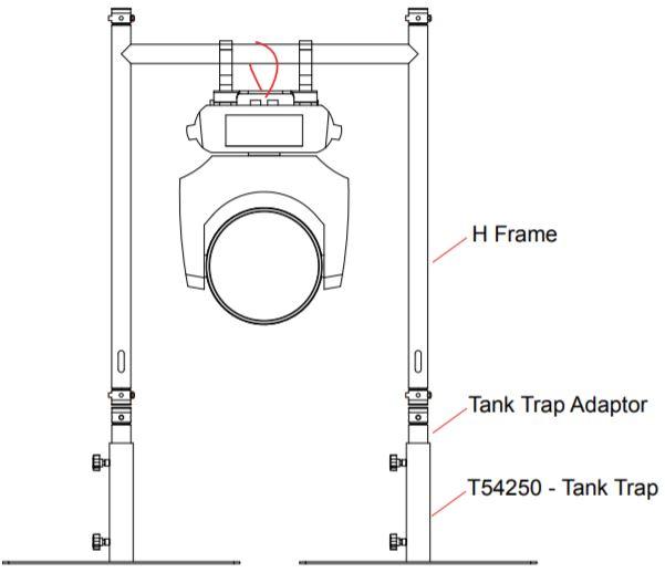 How to use Doughty Modular Drop Arm Tank Trap Adapter Dimensions - MTN Shop - imagen 4