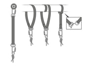 Petzl CONNEXION FIXE Anchor Strap (Tactical) - Several Configurations for Setting Up an Anchorage - imagen 2