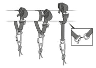 Petzl CONNEXION VARIO Anchor Strap (Tactical) - Several Configurations for Setting Up an Anchorage - imagen 2