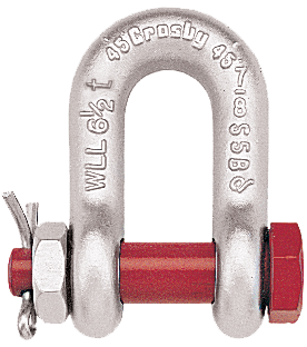 Crosby G-2150 Galvanized Bolt Type Chain Shackles