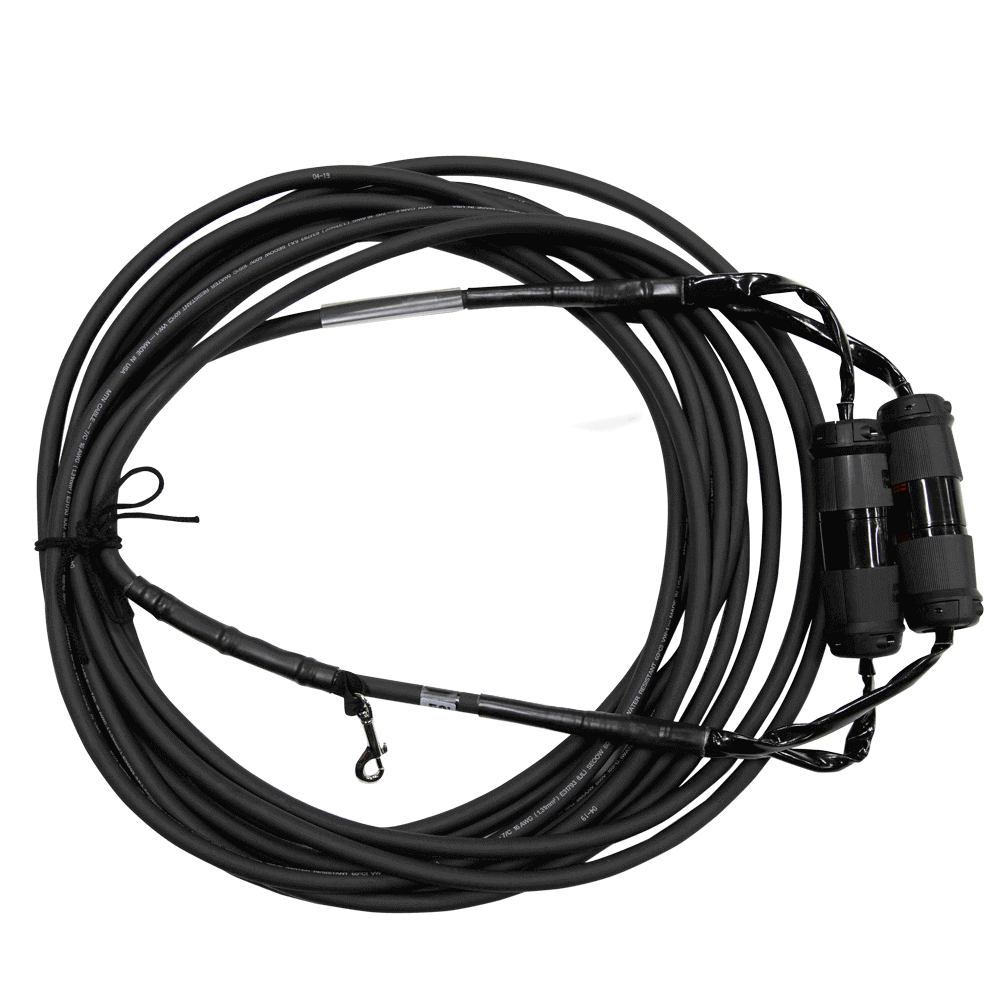 Cable de motor de doble torsión de Mountain Productions 16/7 (trifásico): cables de motor 16/7 con conectores Hubbell de doble torsión para potencia y control del polipasto eléctrico de cadena. Los mejores cables de motor para polipastos de cadena CM en longitudes de 5' a 200': ahora disponibles en MTN Shop US. - imagen 3