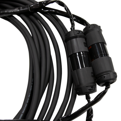 Mountain Productions Dual Twist Motor Cable 16/7 (3-Phase)– 16/7 Motor Cables with Dual Twist Hubbell Connectors for electric chain hoist power and control. Best motor cables for CM chain hoists in lengths from 5' to 200' – Now available at MTN Shop US.