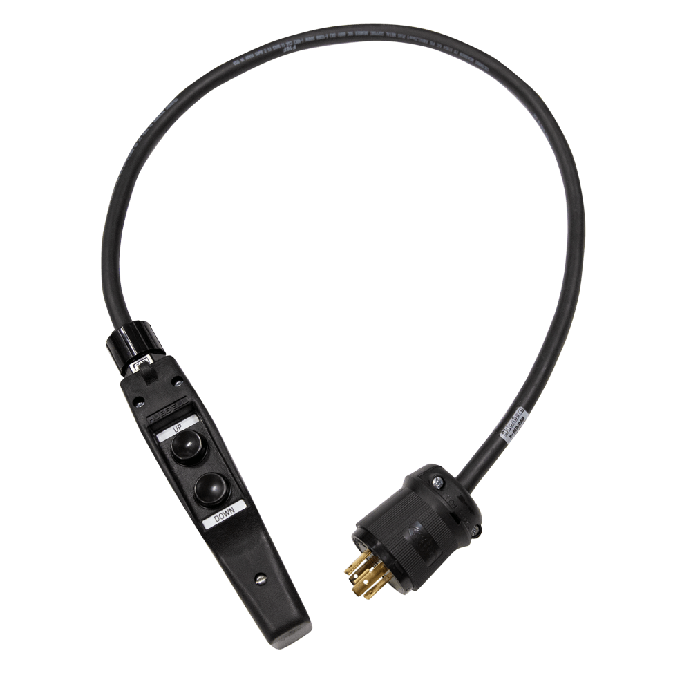 Estación de control Hubbell de Mountain Productions (Pickle) - Ensamblaje: controlador de polipasto con botón pulsador de estación de control Hubbell de calidad con conector L14-20 o XLR. Diferentes opciones de distribución de pines de la estación de control para compatibilidad con polipastos de cadena de todo tipo. – Ahora disponible en MTN Shop US.