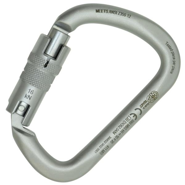 Mosquetón Kong XL twist plata