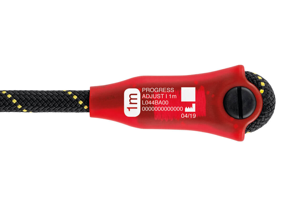 Petzl PROGRESS ADJUST-I Elemento de amarre de progresión - Marcado de identificación individual en funda de plástico