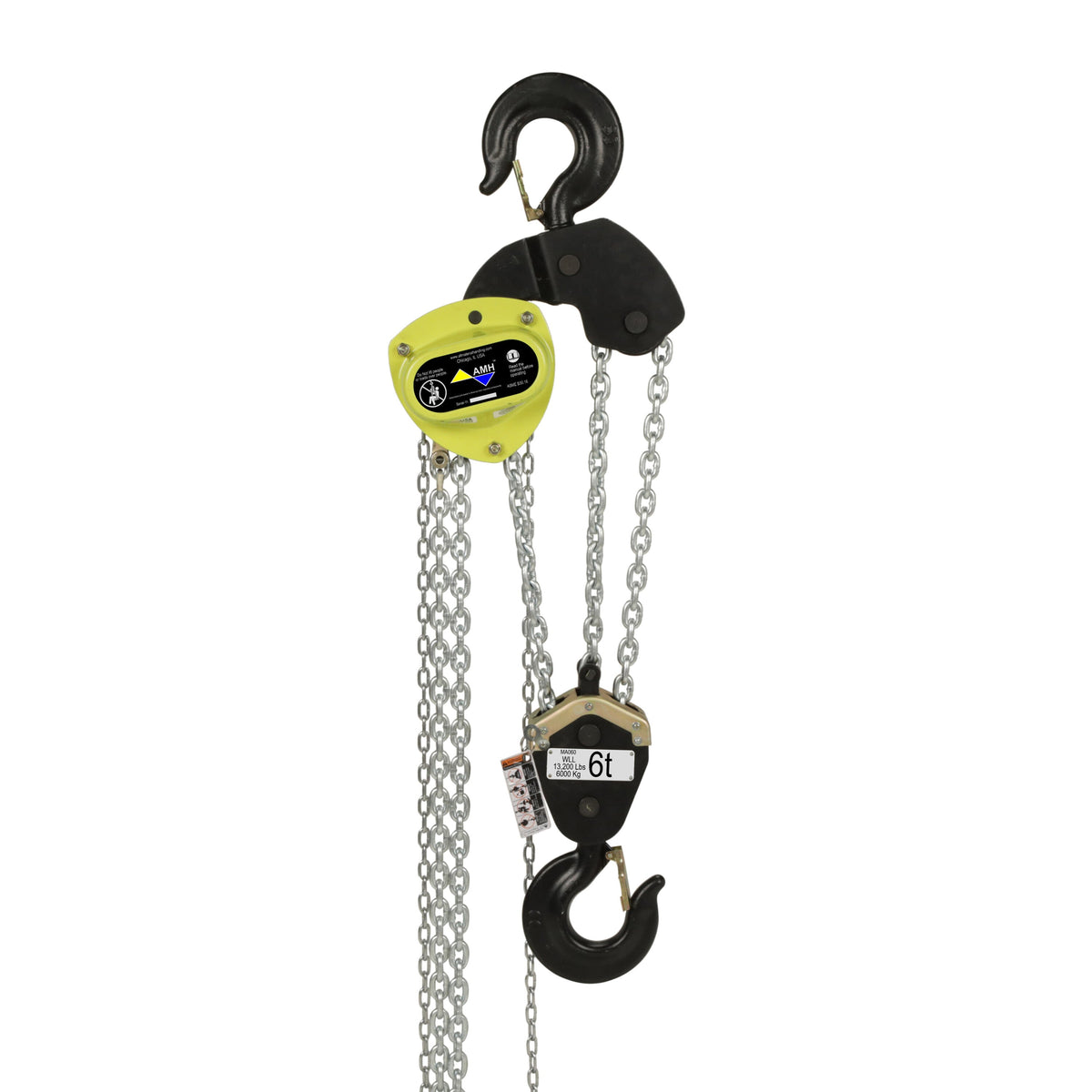 AMH Manual Hoist 1t to 8t– The AMH Manual Hoist 1.0t to 8.0t USA Chain is an excellent choice for anyone looking for a reliable and versatile hoist. With its lifting capacity, ease of use, and durability, this hoist can help you increase productivity and efficiency in your workplace, while also ensuring the safety of workers and equipment. – Now available at MTN Shop US. - imagen 7