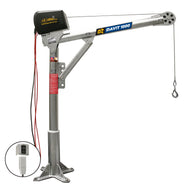 OZ Lifting Steel Davit Cranes– The Steel Davit Crane from OZ Lifting has 360 degree rotation and is available with lifting capacities of 500lbs, 1000lbs and 2500lbs. The zinc-plated davit crane has 4 different height adjustments for flexibility of use. The crane comes with a manual winch as standard which includes a power drill adapter. There are also AC and DC electric winch options. – Now available at MTN Shop US. - imagen 6
