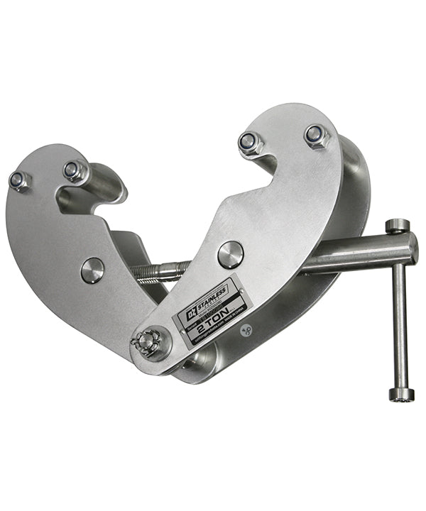 OZ Lifting Stainless Steel Beam Clamp– The Oz Lifting stainless steel beam clamp is engineered for use with manual or powered hoists to secure beams for lifting. The clamp is made from corrosion resistant stainless steel and allows for super-quick attachment to most I-beams. – Now available at MTN Shop US. - imagen 2