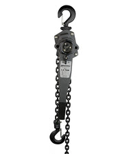 OZ Lifting Industrial Lever Hoist– The Oz Lifting industrial lever hoist is an all steel constructed, lever operated hoist with lifting capacities of 0.75 ton, 1.5 ton and 3 ton, and an aluminum construction 0.25 ton model. The hoist uses a 100% load tested grade 80 alloy chain and features fully enclosed gearing for protection against contaminants and debris. The hoist has load sheave bearings and a long lasting powder coated finish. The steel handle has a rubber grip for easy control and grip. The hoist a