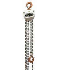 OZ Lifting Spark Resistant Chain Hoist– The Oz Lifting spark resistant chain hoist is designed for safe use in potentially explosive atmospheres. When working in explosive zones there are extremely strict guidelines and requirements for the equipment you use. These ceiling chain hoists are available in lifting capacities of 0.5 ton, 1 ton, 2 ton, 3 ton, 5 ton and 10 ton. The hoist has fully enclosed gearing to keep contaminants and debris away and ensure smooth and lasting operations. The hooks and safety l