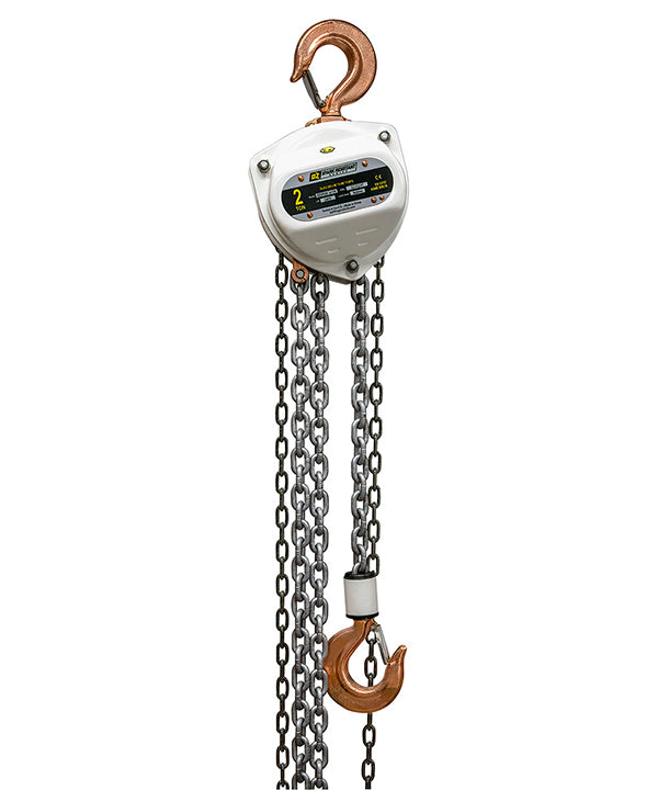 OZ Lifting Spark Resistant Chain Hoist– The Oz Lifting spark resistant chain hoist is designed for safe use in potentially explosive atmospheres. When working in explosive zones there are extremely strict guidelines and requirements for the equipment you use. These ceiling chain hoists are available in lifting capacities of 0.5 ton, 1 ton, 2 ton, 3 ton, 5 ton and 10 ton. The hoist has fully enclosed gearing to keep contaminants and debris away and ensure smooth and lasting operations. The hooks and safety l - imagen 3
