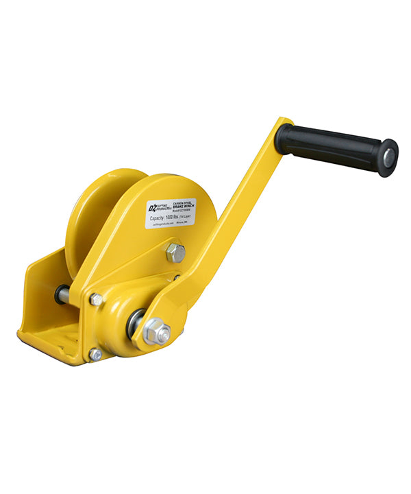 OZ Lifting Hand Brake Winch– The OZ Lifting hand brake winches are all steel, hand operated winches with capacities of 1 ton, 1.5 ton and 2 tons. The winches have a compact design and a large diameter drum for increased efficiency. The rubber grip handle makes the winch easier to operate and the fully enclosed gearing system ensures smooth operations over time by preventing contaminants and debris from clogging the system. The winch is available carbon steel and stainless steel models. – Now available at MT - imagen 6