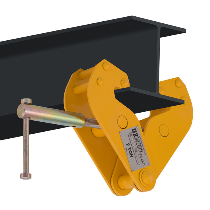 OZ Lifting Beam Clamps– The Oz Lifting beam clamps can quickly and securely fasten onto most I-beams to support weight ranging from 1 ton to 10 tons. The robust clamp is fully-welded with an all-steel construction making it highly durable and dependable. – Now available at MTN Shop US. - imagen 2