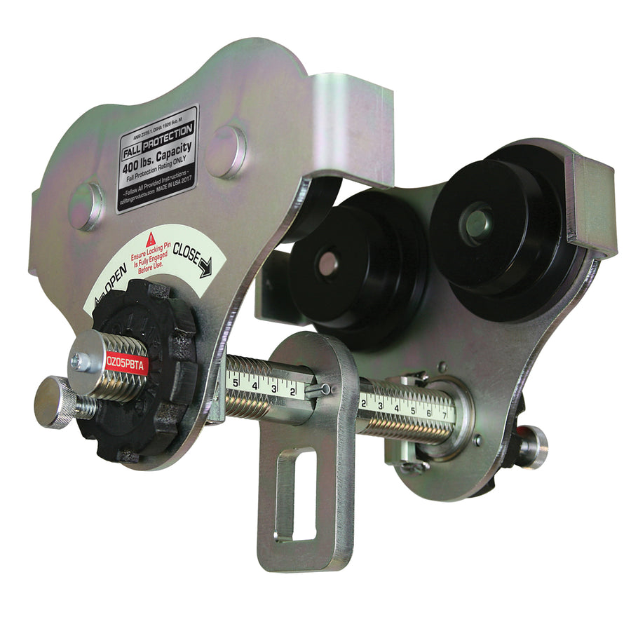 OZ Lifting USA Push Beam Trolley with Fall Protection