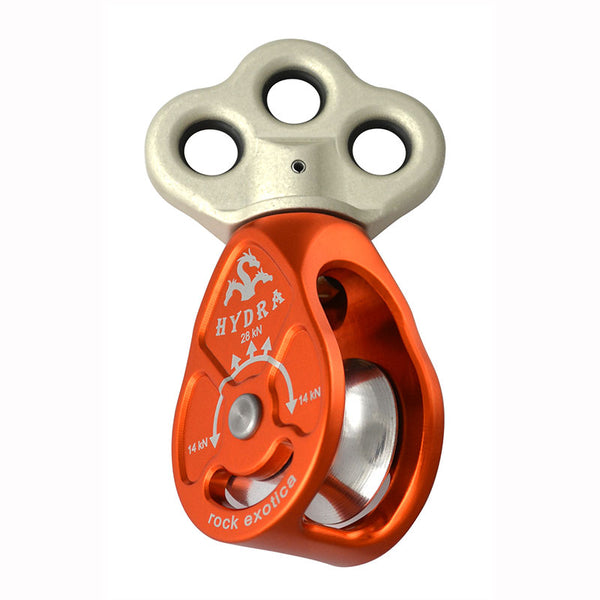 Rock Exotica Hydra Pulley– Any tool for arborists needs to be lightweight, durable and serve a variety of functions. – Now available at MTN Shop US.