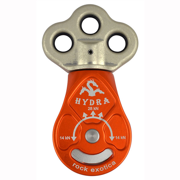 Rock Exotica Hydra Pulley– Any tool for arborists needs to be lightweight, durable and serve a variety of functions. – Now available at MTN Shop US.