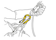 Polea Petzl ROLLCLIP Z con mosquetón TRIACT-LOCK - Se puede utilizar para el cuidado de árboles - imagen 3