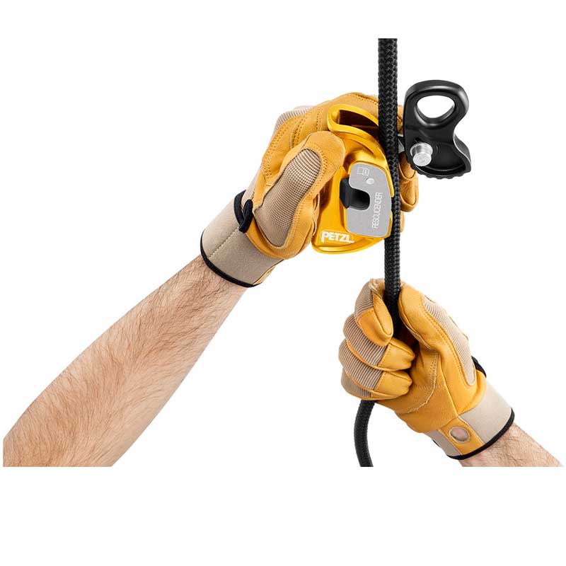 Petzl RESCUCENDER Agarre para cuerda - Leva guiada que se puede abrir