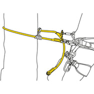 Cordón Petzl MICROFLIP: diseñado para uso en modo doble