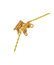 Petzl Roller Coaster Rope Protector for Moving Rope – The Petzl Roller Coaster is a rope protector on bearings that is designed to ensure the smooth movement and protection ropes. The Roller Coaster prevents abrasion of the rope. The device is reversible, it has a flat side and an angled side for use on different types of surfaces. There are a number of connection holes so you can use a range of different connection methods. More than one module can be used at a time for extra adaptation to different terrai