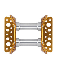 Petzl Roller Coaster Rope Protector for Moving Rope – The Petzl Roller Coaster is a rope protector on bearings that is designed to ensure the smooth movement and protection ropes. The Roller Coaster prevents abrasion of the rope. The device is reversible, it has a flat side and an angled side for use on different types of surfaces. There are a number of connection holes so you can use a range of different connection methods. More than one module can be used at a time for extra adaptation to different terrai