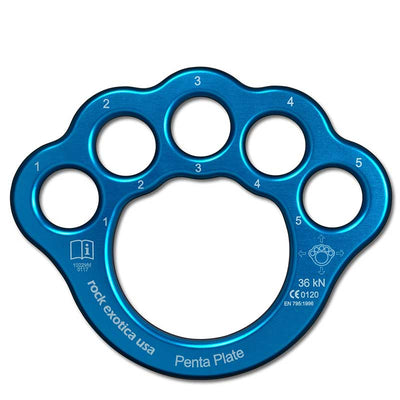 Rock Exotica PentaPlate: la aleación de aluminio 7075 hace que el PentaPlate sea más liviano, delgado y resistente que los rigplates de tamaño comparable fabricados con una aleación 6061 menos costosa. – Ahora disponible en MTN Shop US.