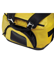 Petzl Duffel 85 Large Capacity Gear Bag – The Petzl Duffel 85 is a versatile, comfortable and practical gear bag with a large 85 liter capacity. The bag can be carried in multiple ways; the padded back shoulder straps make it a comfortable backpack and the removeable shoulder straps are also padded for cushioning when used as a shoulder bag. The Duffel 85 has a large suitcase style opening for easy access to equipment. The bag features a large pocket for a helmet or shoes and two pockets in the inner flap f - imagen 3