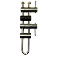 Parrilla de freno PMI SMC - Micro U Rack de acero inoxidable con barras: el SMC Micro U Rack es el más pequeño y liviano de todos los SMC Rappel Racks. Este soporte es ideal para escalada deportiva, espeleología y escenarios de rápel largo. Ahora disponible en MTN Shop EE. UU.