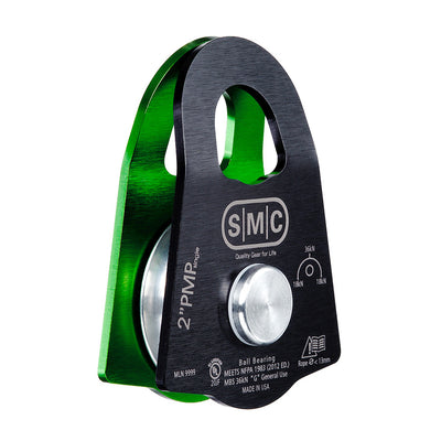 Polea de control Prusik simple de 2” PMI SMC – NFPA– La polea de control Prusik simple de 2” de SMC cumple con la NFPA y es la PMP de tamaño mediano perfecta para aparejar con cuerda de 11 mm a 13 mm. Ideal cuando no hay espacio para una PMP de 3". – Ahora disponible en MTN Shop US.