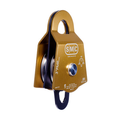 PMI SMC 3” Double Prusik Minding Pulley – NFPA– Las placas laterales de aluminio de la SMC 3” Double Prusik Minding Pulley permiten una operación eficiente de los enganches Prusik como aseguramiento o captura de progreso. Funciona con cuerda de hasta 13mm. – Ahora disponible en MTN Shop US.