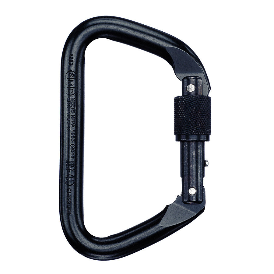 PMI SMC Large Locking D Steel Carabiner – NFPA– The SMC Large Locking D Steel Carabiner – NFPA is ideal for usage by fire and rescue professionals. Zinc-coated finish great for tactical use. Stainless steel option available – Now available at MTN Shop US.