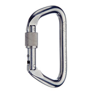 Mosquetón de acero inoxidable con bloqueo grande D PMI SMC: los mosquetones de acero inoxidable con bloqueo grande D de SMC son ideales para profesionales de rescate. Se adapta fácilmente a los rieles de la caja de arena; Acabado en acero inoxidable o revestimiento negro: ahora disponible en MTN Shop US. - imagen 3