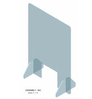 Pantalla protectora de plexiglás MTN de 2'-2" (ancho) x 3' (alto): esta es una pantalla antibacteriana transparente con soportes para colocar en un mostrador o escritorio, lo que limita los riesgos de gérmenes transmitidos por el aire entre colegas y al mismo tiempo les permite visibilidad. Ahora disponible en MTN Shop US.
