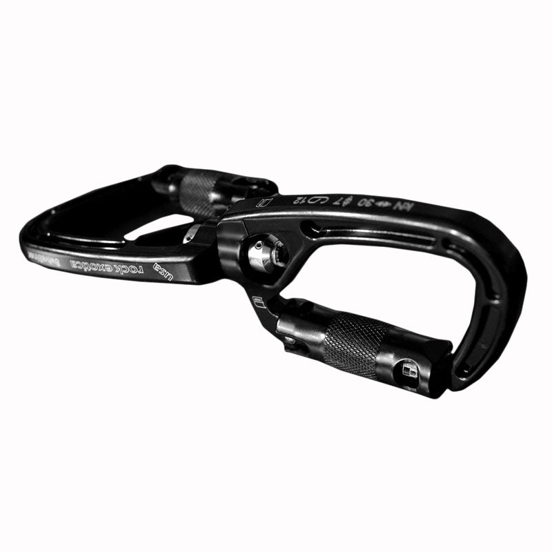 Rock Exotica SwivaBiner (Auto-Lock): el SwivaBiner cuenta con un casquillo de alta resistencia que resistirá un mayor abuso que un rodamiento. – Ahora disponible en MTN Shop US.