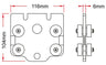 Doughty Theatre Curtain Track (Six Track) Master Runner